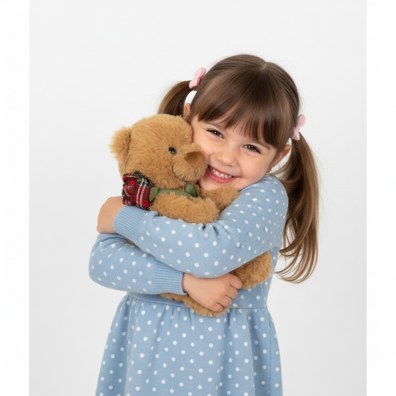 9 Inch Beary Thoughtful Rose Bear Stuffed Animal Plush Toy