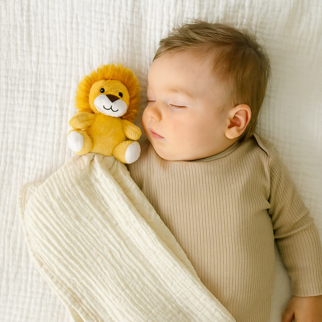 Lion Lovey Security Blanket for Babies