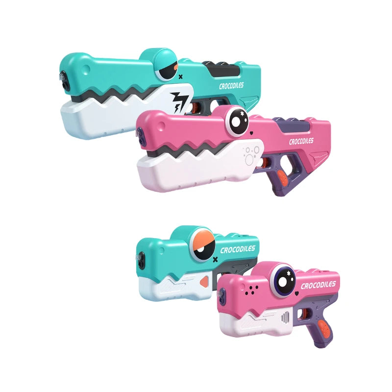 Cute Crocodile Electric Water Gun — Automatic Summer Squirt Toy for Kids