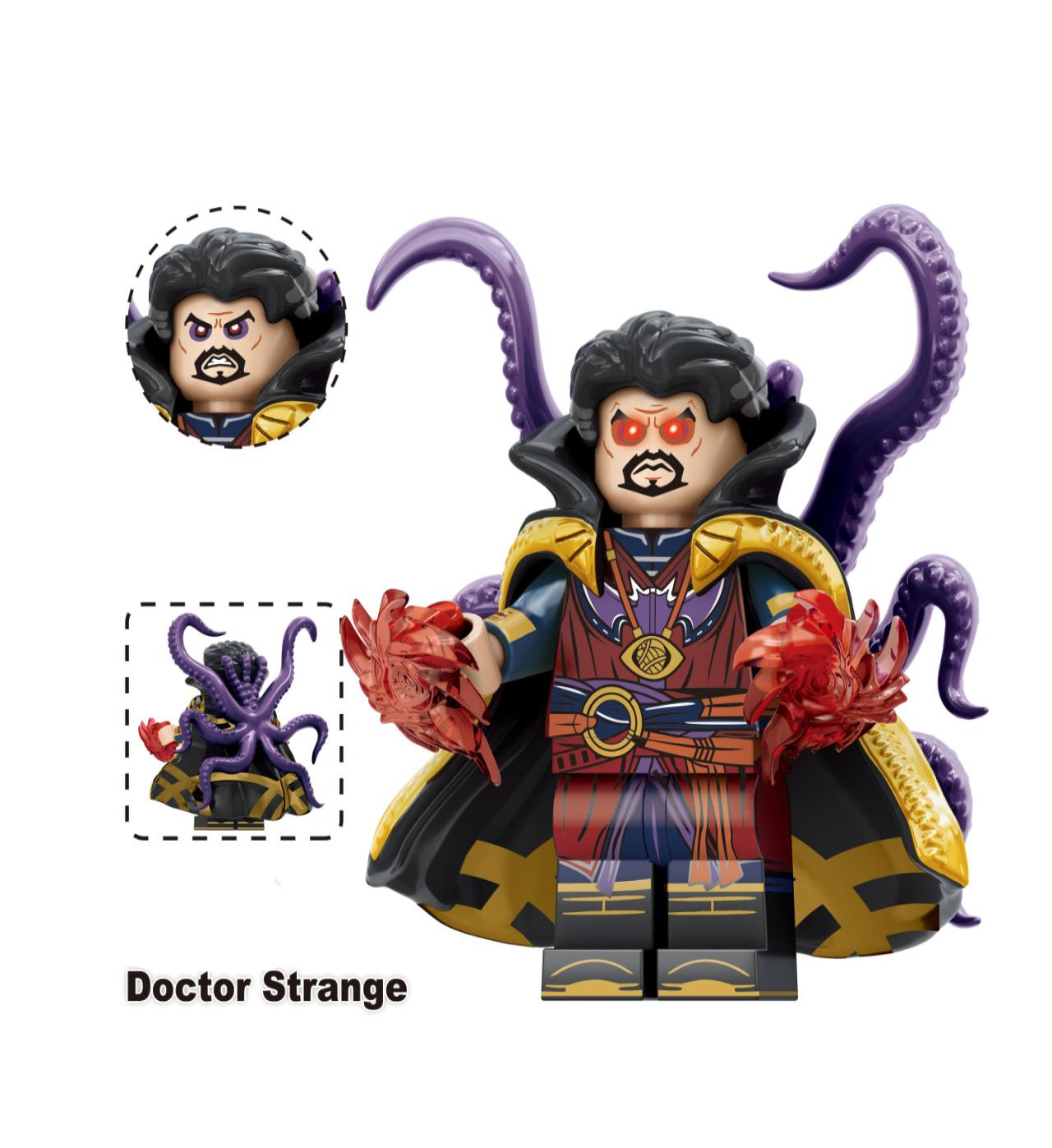 Doctor Strange Custom Minifigure Collectible Toy with Base Plate