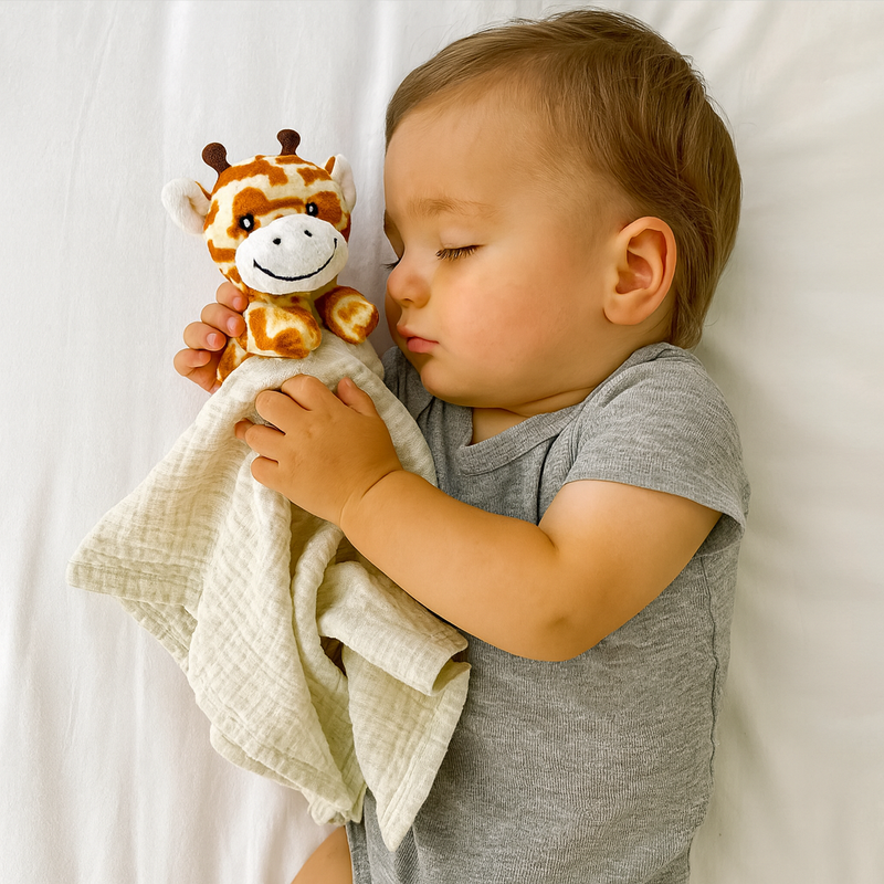 Giraffe Lovey Security Blanket for Babies