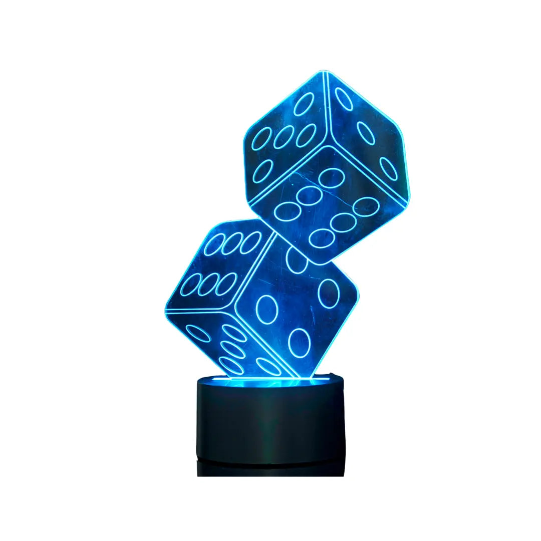 GlowBright 3D LED Dice Light – USB Powered