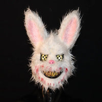 Halloween Mask Horror BloodyBear Masque Bloody Bunny Masks Scary Plush Props For Halloween Party Haunted House Decoration