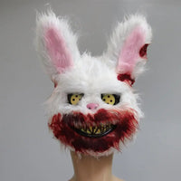 Halloween Mask Horror BloodyBear Masque Bloody Bunny Masks Scary Plush Props For Halloween Party Haunted House Decoration