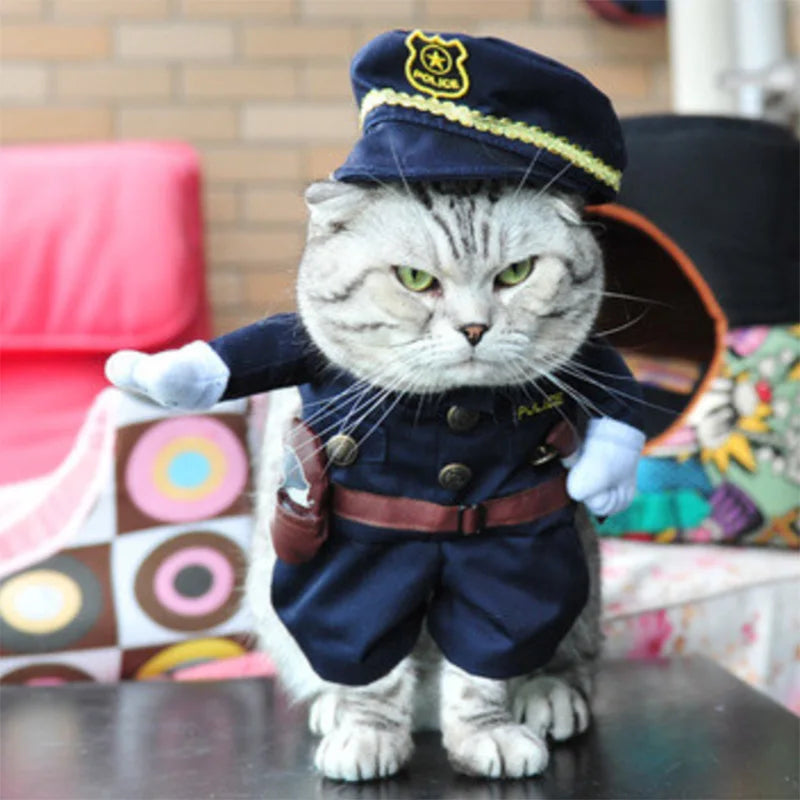 Funny Cat Clothes Pirate Suit Clothes For Cat Dog Costume Clothing Corsair Halloween Clothes Dressing Up Cat Party Costume Suit