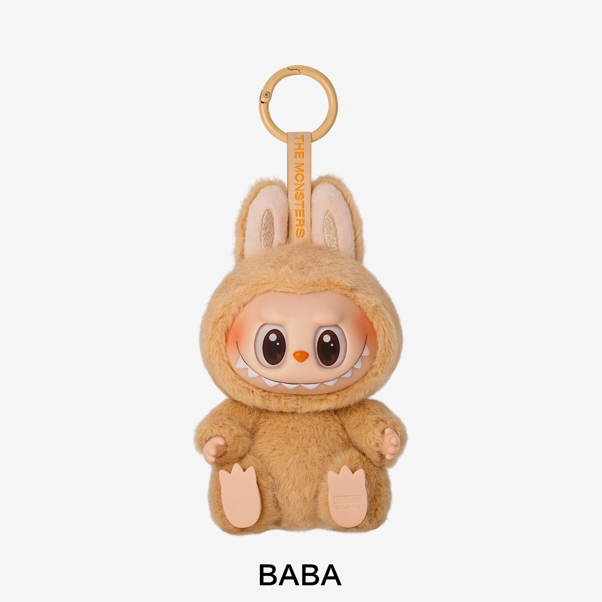 Plush keychain with a cute design on a white background