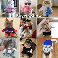 Funny Cat Clothes Pirate Suit Clothes For Cat Dog Costume Clothing Corsair Halloween Clothes Dressing Up Cat Party Costume Suit