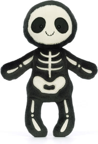 Jellycat Skeleton Bob Stuffed Toy - 13-inch Halloween plush