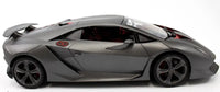 Gray sports car model on a white background