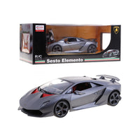 Lamborghini Sesto Elemento toy car with packaging on a white background