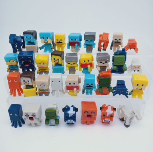 Pack of 6 Natural Kids Bath Bombs with MineCrafter Toys Inside