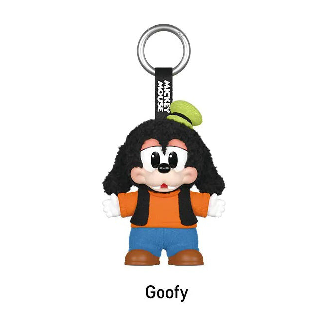 Plush keychain of Goofy from Disney on a white background