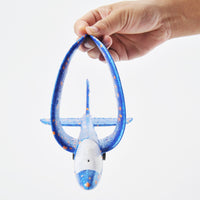 3 Pack 13.8" LED Light Foam Airplane Launcher Set