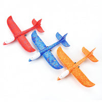 3 Pack 13.8" LED Light Foam Airplane Launcher Set