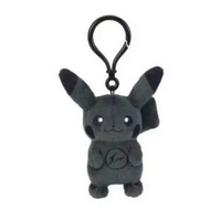 Pikachu Thunderbolt Action Figure Plush Keychain Front Side