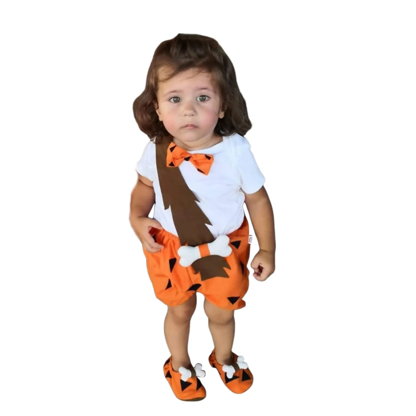 Halloween Kids Toddler Caveman Cosplay Costume Halloween Dog Bones Historical Party Romper Strap 3-6 Month Boy Clothes Winter