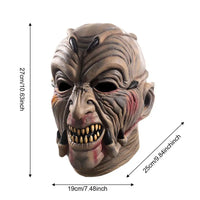 Halloween Scary Creepers Face Cover Scary Masks  Breathable Movie Headgear for Haunted House Theme Party Adventure Friends