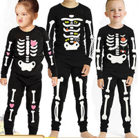  Skull Print Toddler Boys Girl Long Sleeve Long Pants