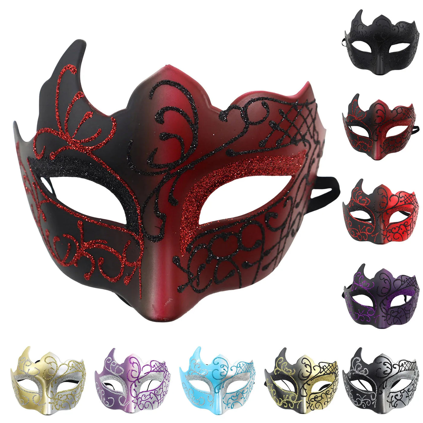 Fancy Dress Venetian Style Mask Masquerade Party Mask Halloween Carnival