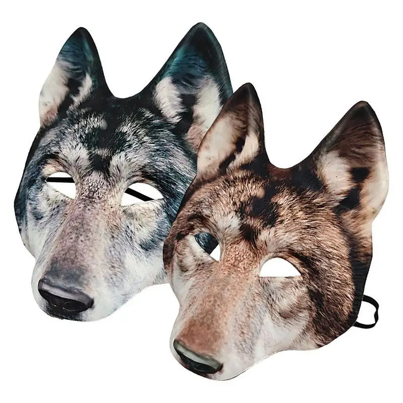 Halloween Party Mask Scary Wolf Mask Animal Face Mask Cosplay Prop Wolf Masque Masquerade Costume Dress Up Accessory