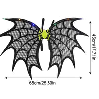 Halloween Wings With Colorful LED Light Gothic Black Bat Wings Vampire Bat Costume Wings Halloween Costume Accessories