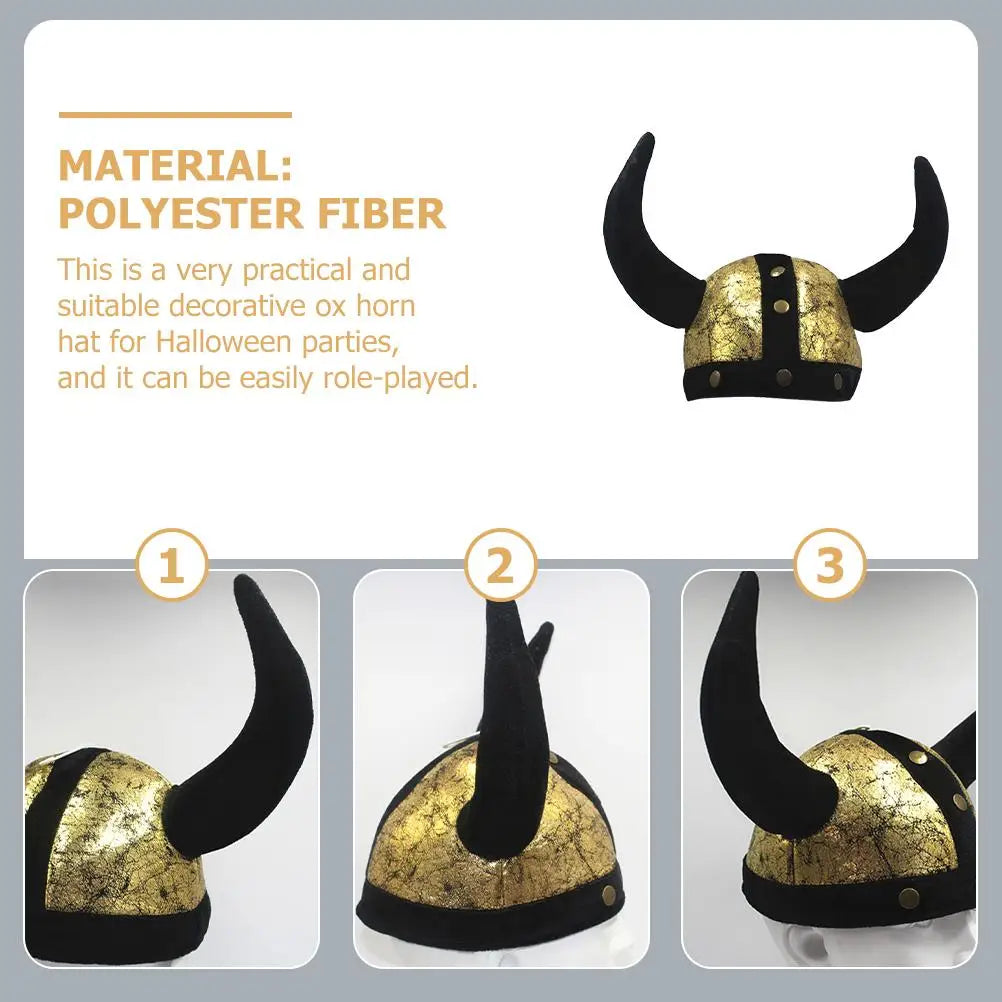 Halloween Ox Horn Hat Decorative Halloween Party Hat Halloween Costume Accessory