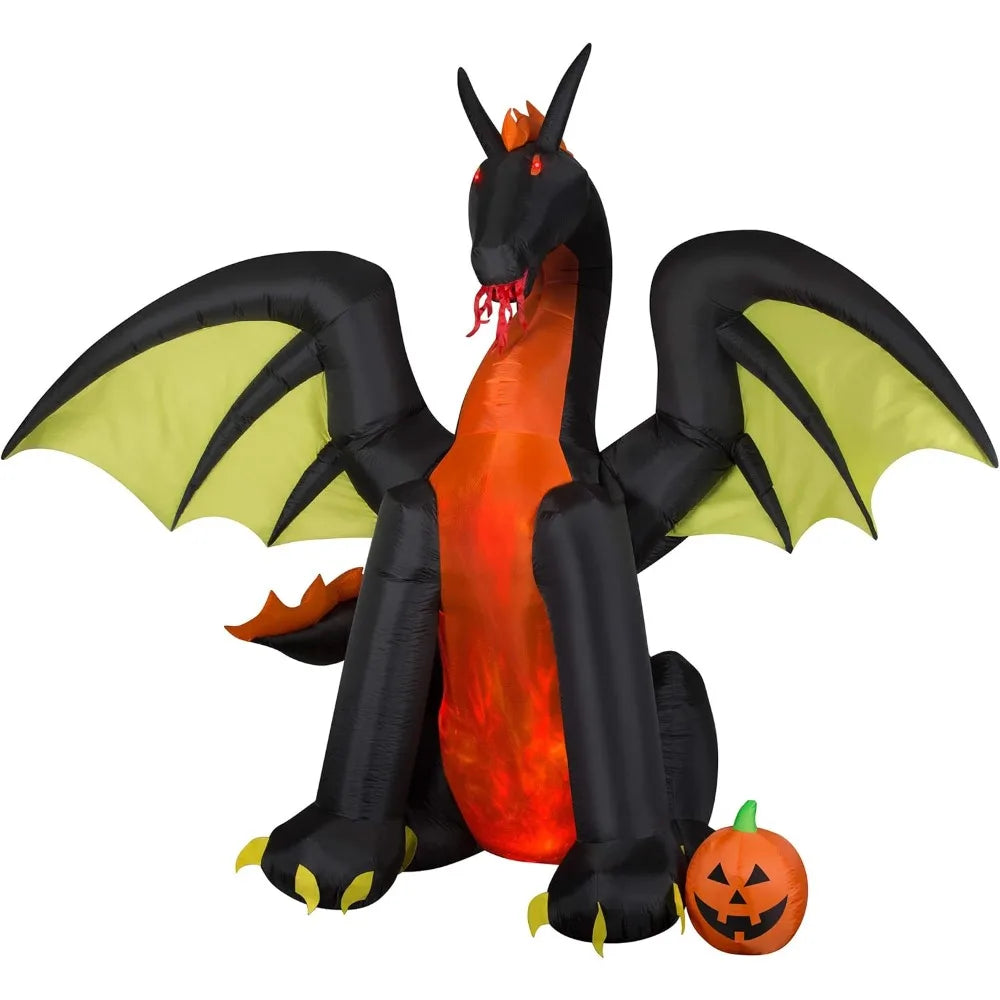 Halloween Inflatables Outdoor Decorations Fire and Ice Dragon