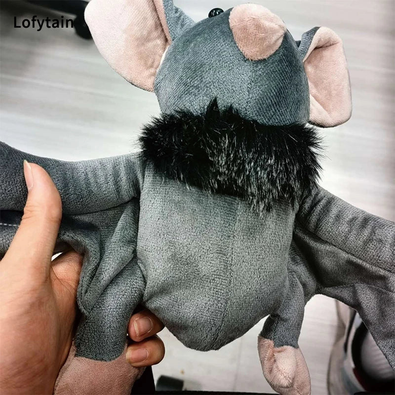 Lofytain 30/cm Stuffed Bat Doll Plush Throw Pillow with Realistic Foldable Wing Seat Cushion Halloween Xmas Ornament Bat Dolls