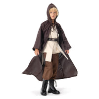 Kids Anakin Cosplay Space Battle Obi Wan Costume Jedi Cloak Children Fantasy Dress Up Outfits Halloween Carnival Party Suit