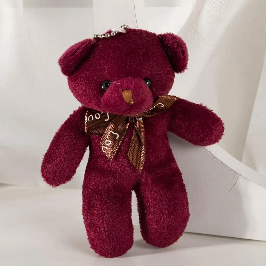 12cm Mini Teddy Bear Doll Cute Plush Toy