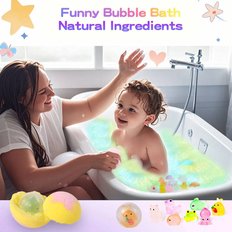 Natural Kids Bath Bombs with Surprise Toys