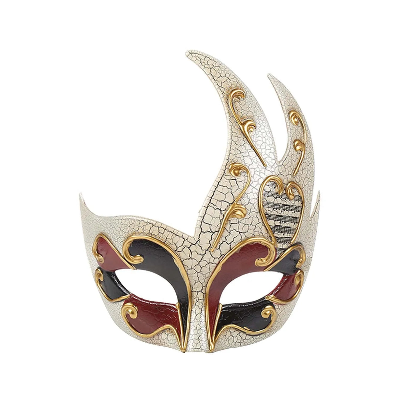 Full Face Venetian Masquerade Masks for Women, Red