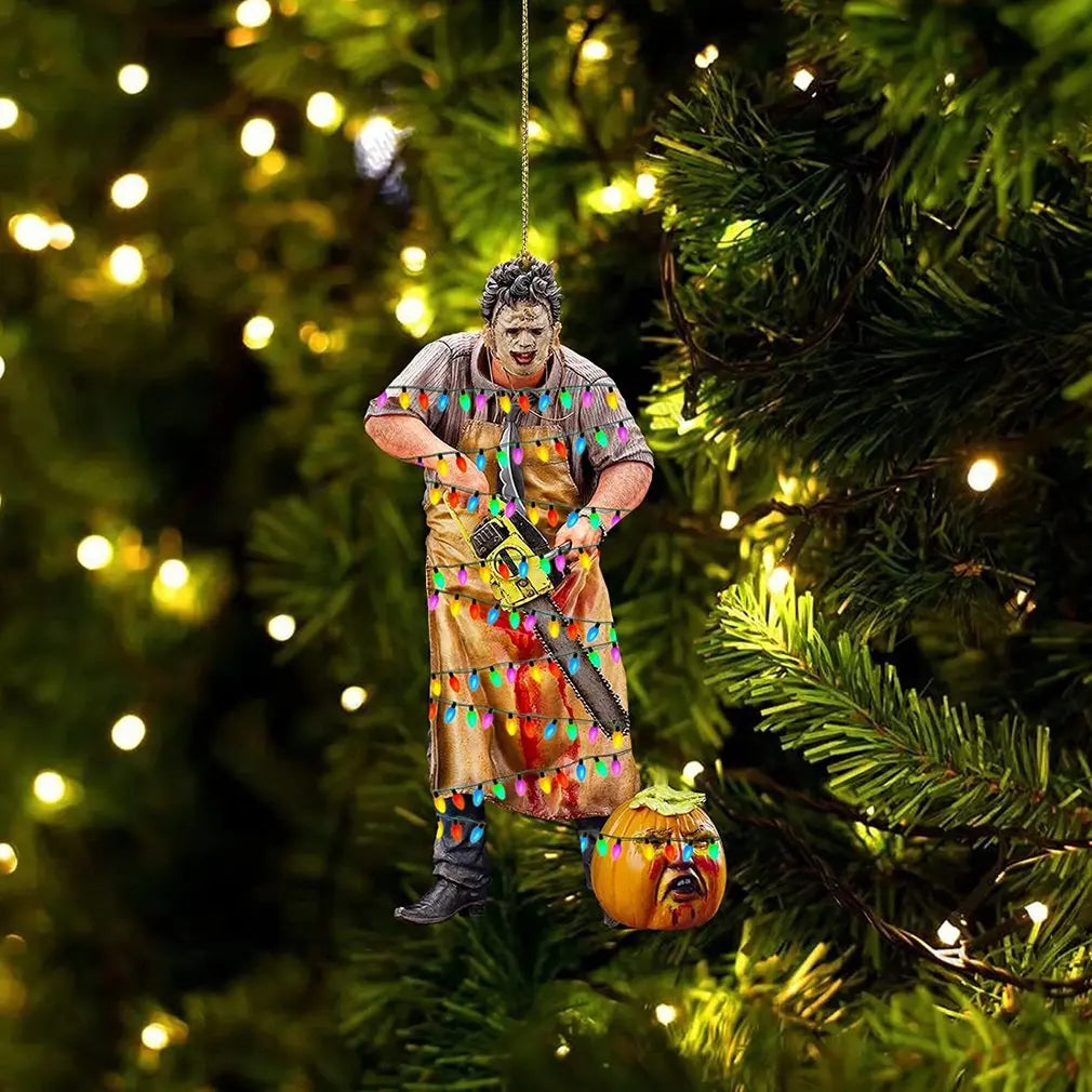 2D Hanging Ornaments Halloween Characters Acrylic Festive Atmosphere Layout Christmas Tree Decoration Pendant