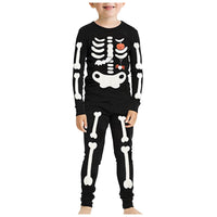  Skull Print Toddler Boys Girl Long Sleeve Long Pants