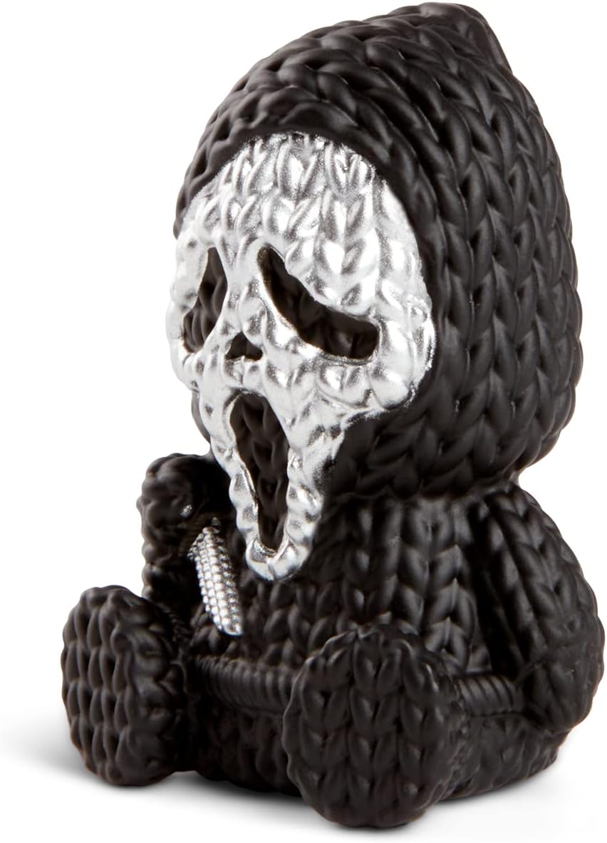 Screaming Ghost Face Metallic Silver Micro Vinyl Figure