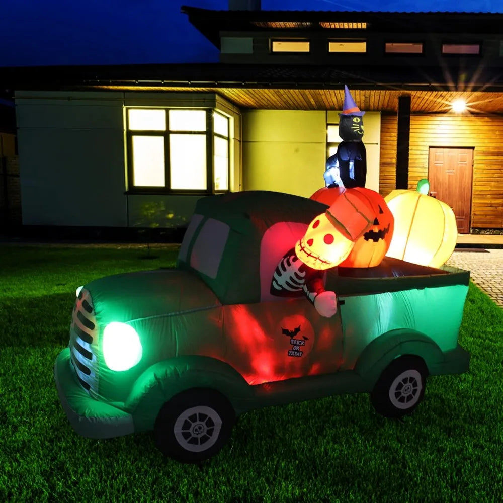 Halloween Inflatables Outdoor Decorations with LED Lights