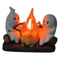 2024 Ghost Campfire Flickering Nightlight Night Light Plug Wall Spooky Fire Marshmallow Night Light MarshmallowFire Nightlight