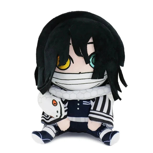 20cm Anime Demon Slayer Figures Kyoumei Iguro Obanai Sanemi Uzui Tengen Doll Plush Toys