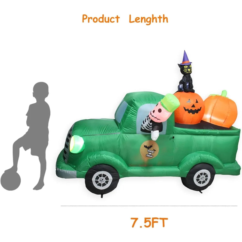 Halloween Inflatables Outdoor Decorations with LED Lights