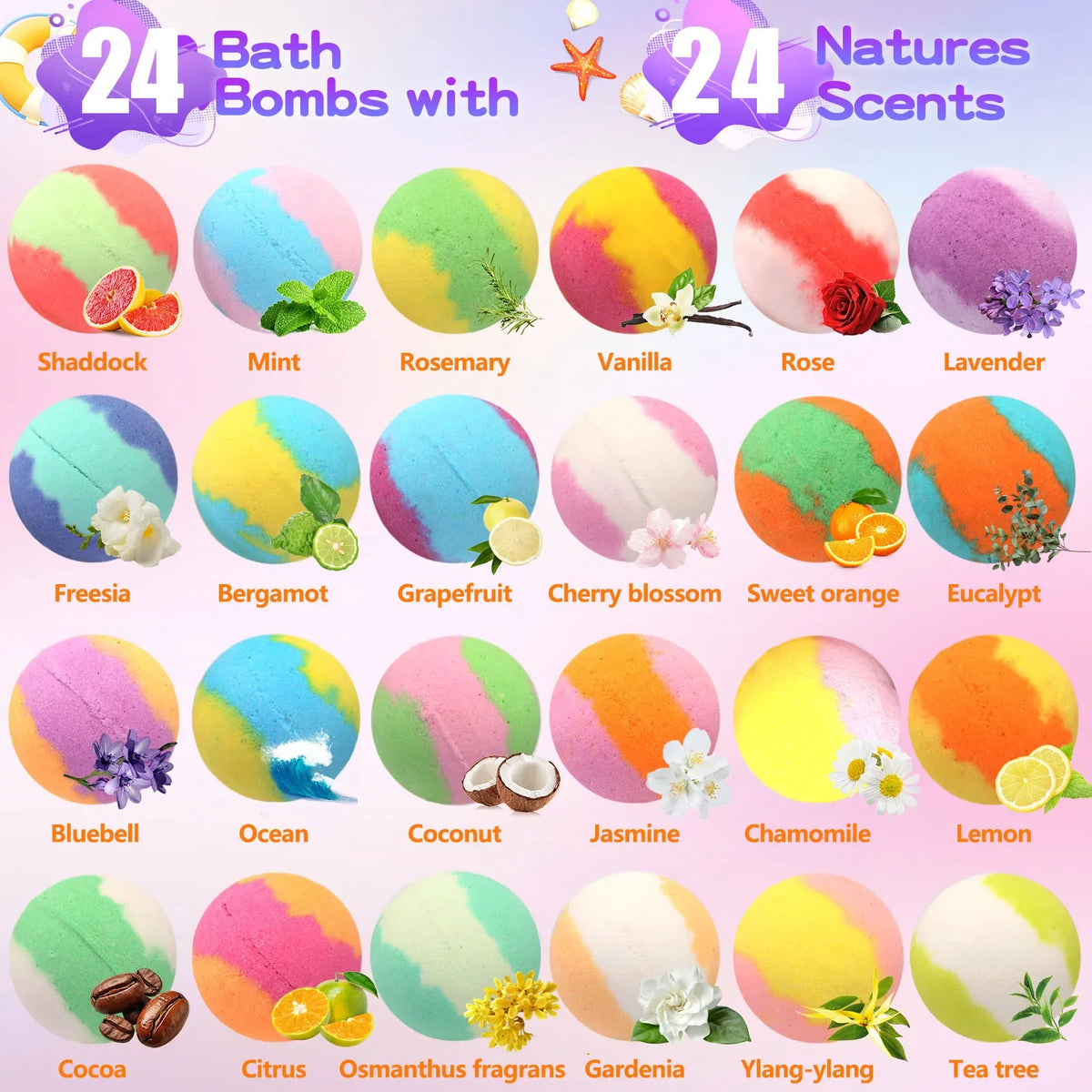 Natural Kids Bath Bombs with Surprise Toys