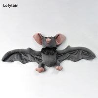 Lofytain 30/cm Stuffed Bat Doll Plush Throw Pillow with Realistic Foldable Wing Seat Cushion Halloween Xmas Ornament Bat Dolls