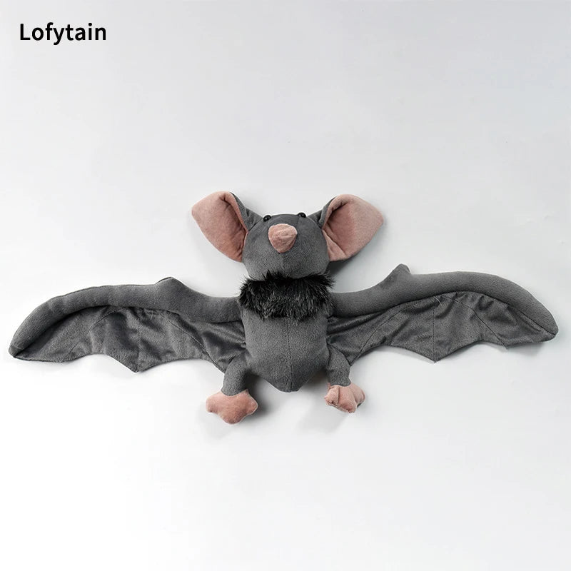 Lofytain 30/cm Stuffed Bat Doll Plush Throw Pillow with Realistic Foldable Wing Seat Cushion Halloween Xmas Ornament Bat Dolls