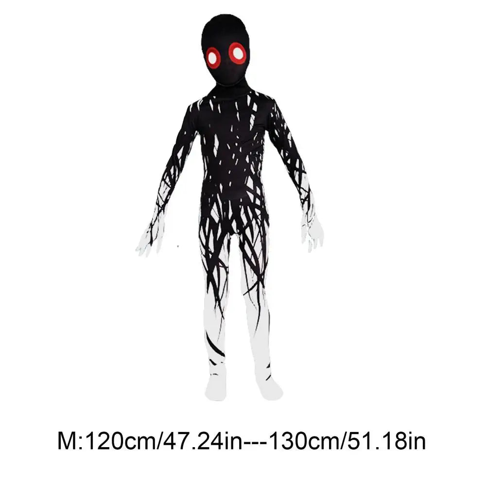 Kids Horror Costumes Horror Breathable Dress Up Gothic Elastic Children Jumpsuit Soft Festive Costume For Role Play