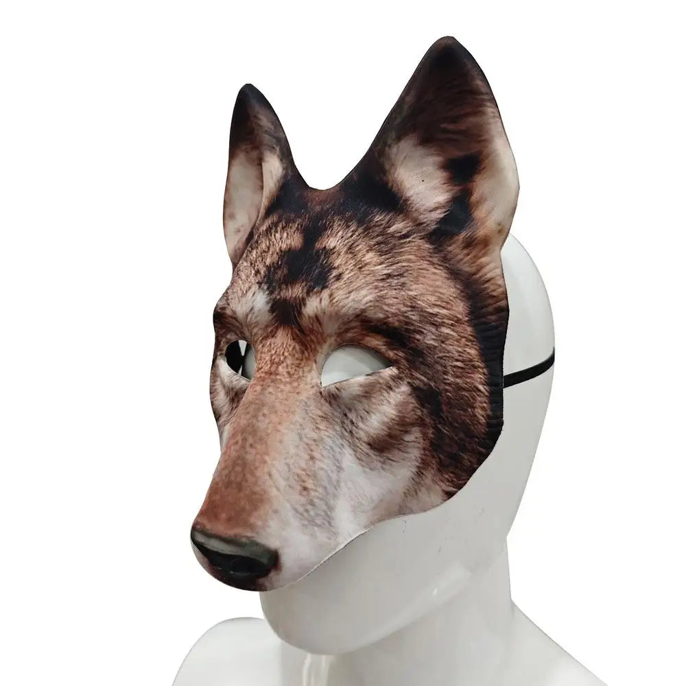 Halloween Party Mask Scary Wolf Mask Animal Face Mask Cosplay Prop Wolf Masque Masquerade Costume Dress Up Accessory