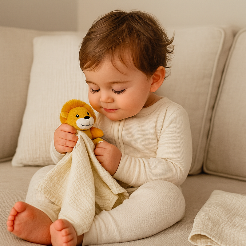 Lion Lovey Security Blanket for Babies