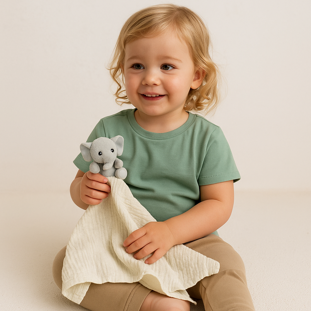 Elephant Lovey Security Blanket for Babies