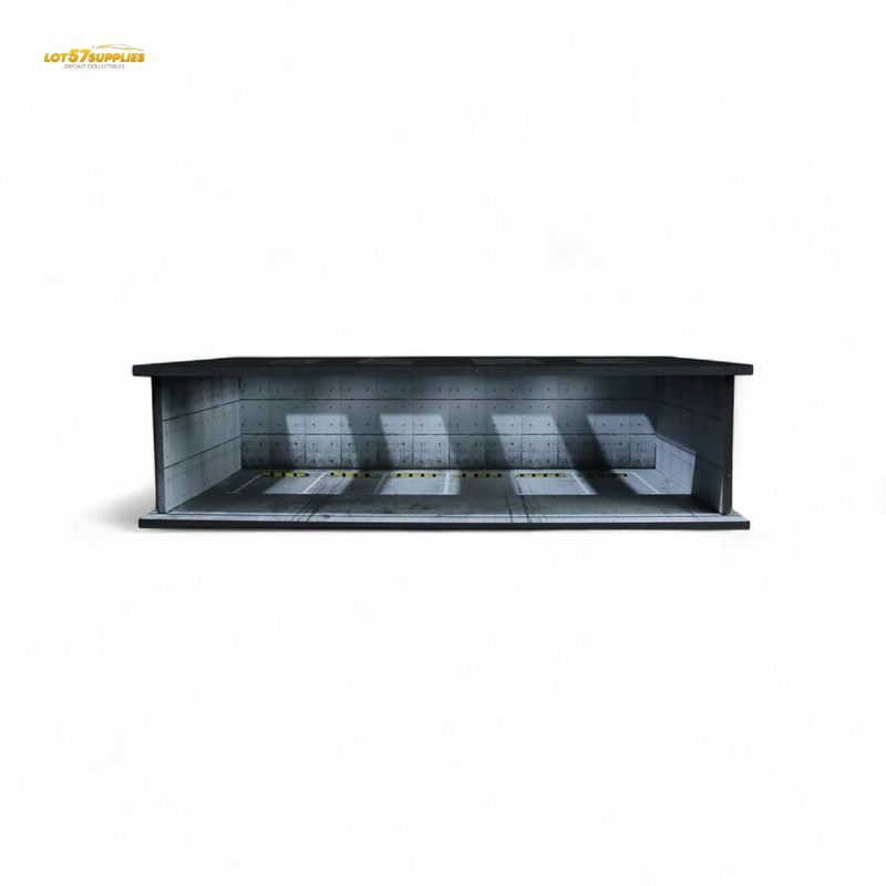 Black curved reception desk on a white background