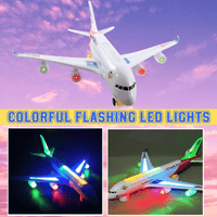  "Airplane toy with colorful flashing LED lights during play, a must-have for kids who enjoy toddler airplane toys."