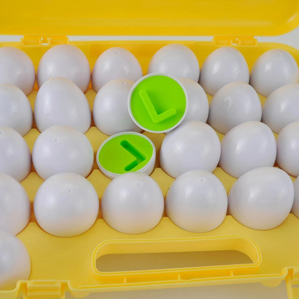 26PCS ABC Alphabet Matching Eggs – Educational Color Sorter Puzzle for Kids