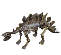 Fully assembled Stegosaurus skeleton toy, perfect dinosaur fossil stegosaurus model for kids and collectors.